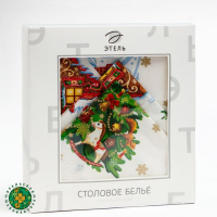 Набор столовый "Новогодняя сказка", скат.145х175см +/-3см с ГМВО, салф.40х40см-8 шт, хл100%