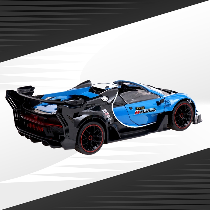 Машина радиоуправляемая &laquo;Купе&raquo;, 1:12, открываются двери, работает от аккумулятора, цвет синий