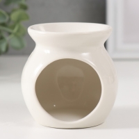 Аромалампа керамика "Цветок в горшке" белая 7,2х7,2х7,8 см Аромалампа керамика "Цветок в горшке" белая 7,2х7,2х7,8 см