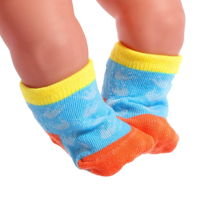 Аксессуары для кукол &laquo;Динозаврик&raquo;, носочки с бутылочками и соской