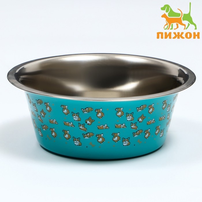 Миска стандартная Миска стандартная "Пижон. Корги", 450 мл
