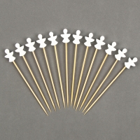 Шпажки деревянные &laquo;Ангелочек&raquo;, 12 см, набор 12 шт.