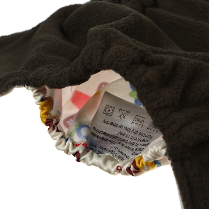 Многоразовый подгузник &laquo;Самолеты&raquo;, 3-15 кг, угольно-бамбуковая ткань, разноцветный, Крошка Я