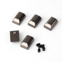 Наконечники для молний, 11 мм, 15 × 11 × 6 мм, 5 шт, цвет чёрный никель Наконечники для молний, 11 мм, 15 × 11 × 6 мм, 5 шт, цвет чёрный никель