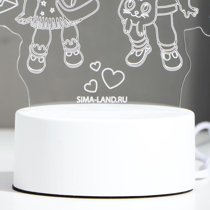 Светильник "Подружки" LED RGB от сети RISALUX