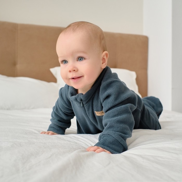 Комбинезон детский MINAKU цвет темно-серый, размер 62-68