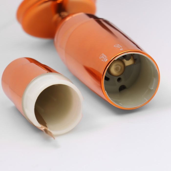 Массажёр для лица, 3,4 × 15 см, две насадки, цвет медный Массажёр для лица, 3,4 × 15 см, две насадки, цвет медный