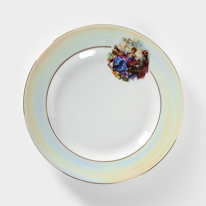 Тарелка фарфоровая &laquo;Мадонна&raquo;, d=24 см, белая