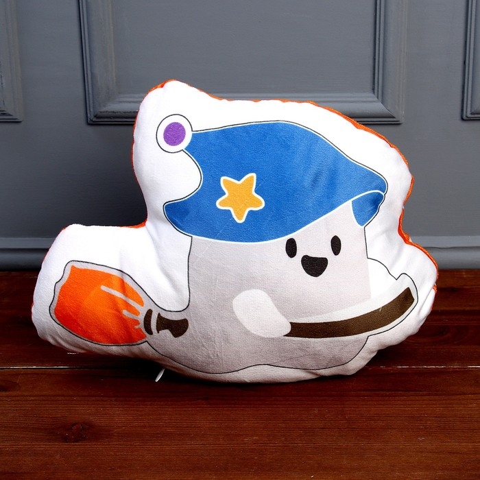 Мягкая игрушка &laquo;Привидение&raquo; на метле, цвет белый