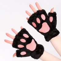 Карнавальный аксессуар "Кошачьи лапки" цвет черный Карнавальный аксессуар "Кошачьи лапки" цвет черный