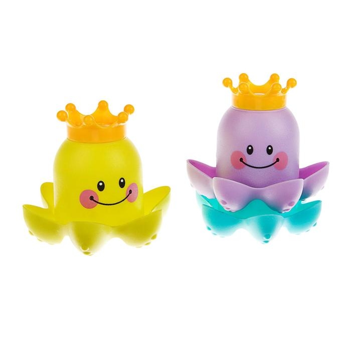 Набор игрушек для игры в ванне &laquo;Осьминожка - пирамидка&raquo;, 3 шт