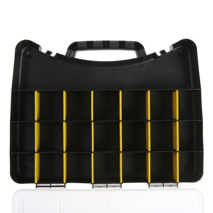 Органайзер с замком ТУНДРА, переставные перегородки, 12 Органайзер с замком ТУНДРА, переставные перегородки, 12", 300 х 225 х 45 мм