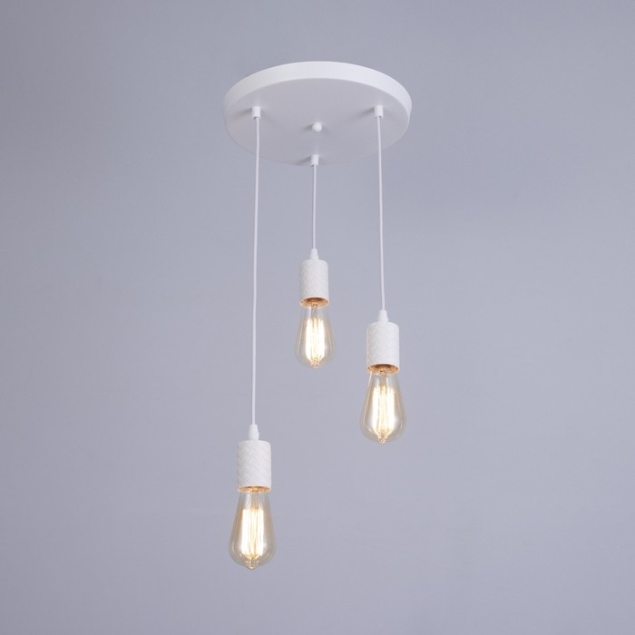 Светильник "Скин" 3хЕ27 40Вт белый 30х30х16-60см