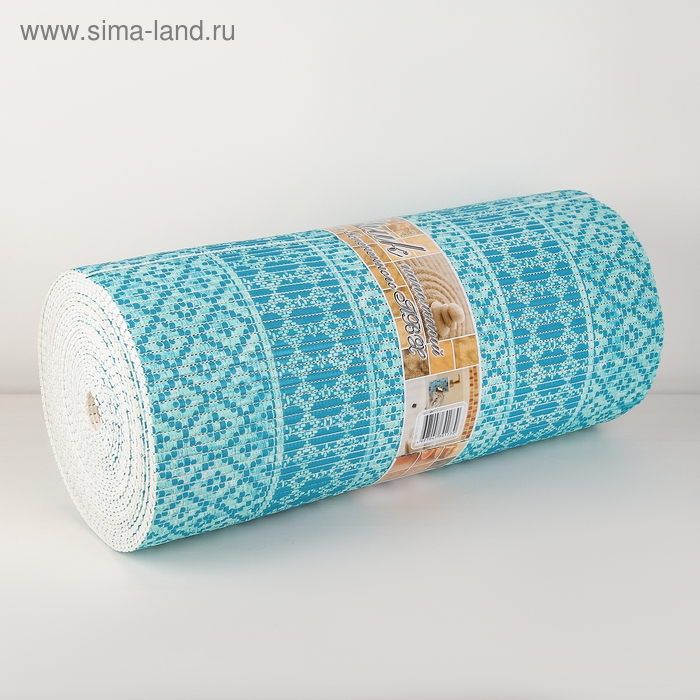 Коврик для ванной комнаты «Квадраты», ширина 65 см, рулон 15 м, цвет голубой Коврик для ванной комнаты «Квадраты», ширина 65 см, рулон 15 м, цвет голубой