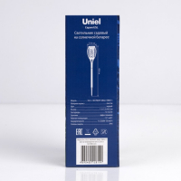 Садовый светильник Uniel на солнечной батарее &laquo;Факел&raquo;, 7.5 &times; 48 &times; 7.5 см, эффект пламени