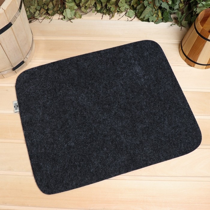 Коврик для бани темный, 47х38 см Коврик для бани темный, 47х38 см