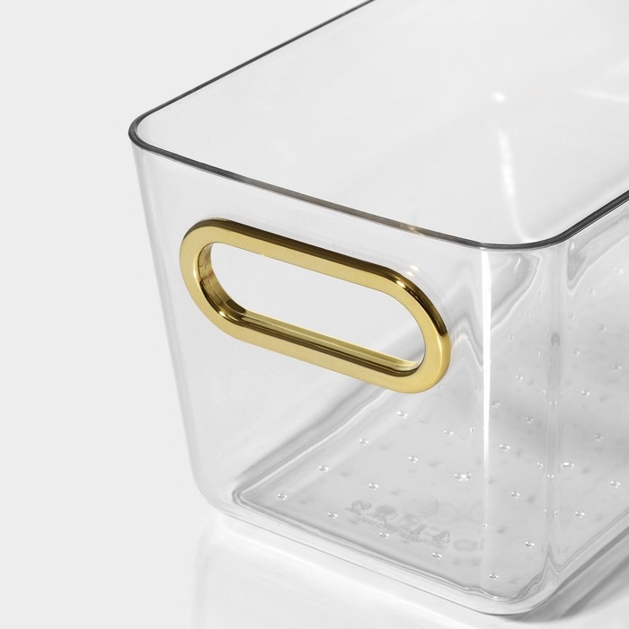 Контейнер для хранения &laquo;Нежность&raquo;, 28&times;11&times;9,5 см, цвет прозрачный