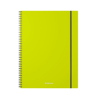 Тетрадь А4 на спирали, 80 листов в клетку, ErichKrause Neon, пластиковая обложка, на резинке, блок офсет 100% белизна, МИКС Тетрадь А4 на спирали, 80 листов в клетку, ErichKrause Neon, пластиковая обложка, на резинке, блок офсет 100% белизна, МИКС