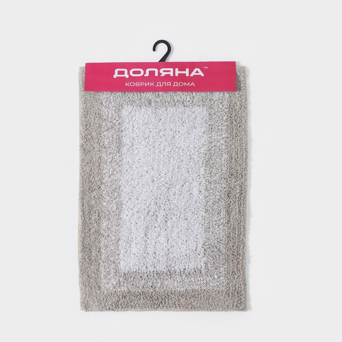 Коврик для дома Доляна &laquo;Акварель&raquo;, 40&times;60 см, цвет бежевый