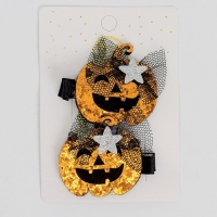 Карнавальный зажим &laquo;Тыква&raquo; набор 2 штуки