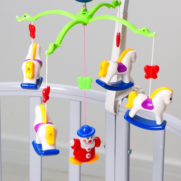 Мобиль музыкальный на кроватку &laquo;Милый малыш. Лошадки&raquo;, заводной, Крошка Я