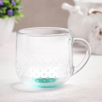 Кружка стеклянная &laquo;Грамине&raquo;, 300 мл, цвет МИКС