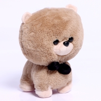 Мягкая игрушка &laquo;Собака&raquo; с бабочкой, 22 см, цвет бежевый