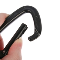 Карабин с защелкой, 10х6 см, 22 KN, чёрный Карабин с защелкой, 10х6 см, 22 KN, чёрный