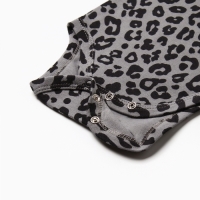 Боди с дл. рукавом Крошка Я Trendy grey, рост 62-68 см