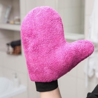 Варежка для уборки Доляна, 22&times;26 см, 40 гр, двухсторонняя, мягкая, микрофибра