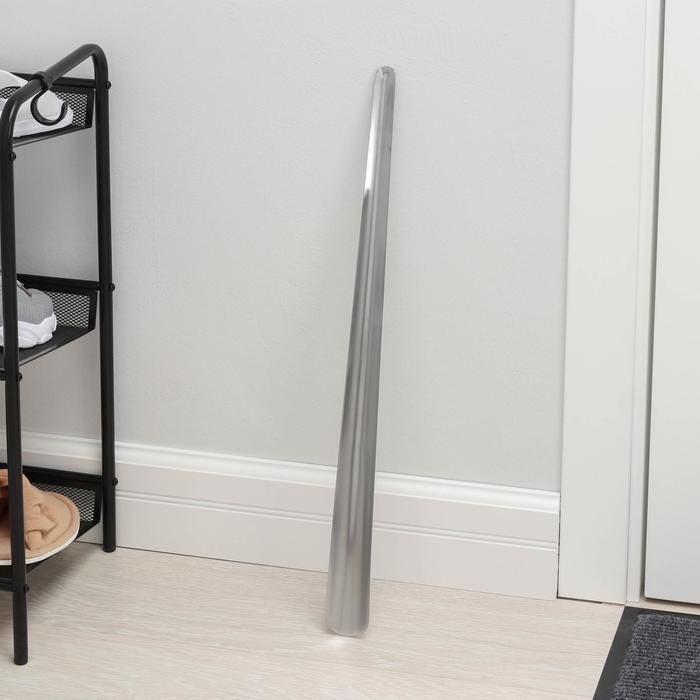 Ложка для обуви Доляна, металлическая, 60&times;4,5 см, нержавеющая сталь