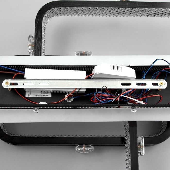 Люстра с ПДУ "Тильда" 3хLED 132Вт 3000-6000К RGB черный золотой 70х42х16см