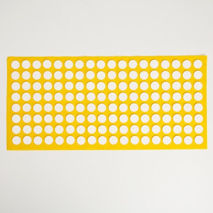 Аппликатор Кузнецова, 144 колючки, спанбонд, жёлтый, 26 х 56 см. Аппликатор Кузнецова, 144 колючки, спанбонд, жёлтый, 26 х 56 см.