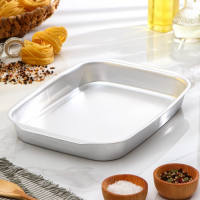 Противень алюминиевый, 26&times;36 см, h=4,5 см, цвет серебряный