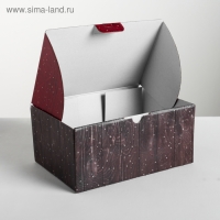 Коробка подарочная новогодняя складная «Тепла и уюта», 22 х 15 х 10 см, Новый год Коробка подарочная новогодняя складная «Тепла и уюта», 22 х 15 х 10 см, Новый год