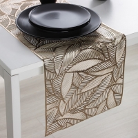 Дорожка на стол Доляна &laquo;Листопад&raquo;, 30&times;150 см, цвет золотой