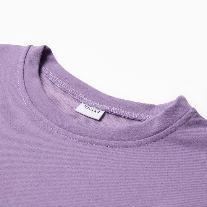 Костюм детский (футболка, шорты) MINAKU: Casual Collection цвет лиловый, рост 128 см Костюм детский (футболка, шорты) MINAKU: Casual Collection цвет лиловый, рост 128 см