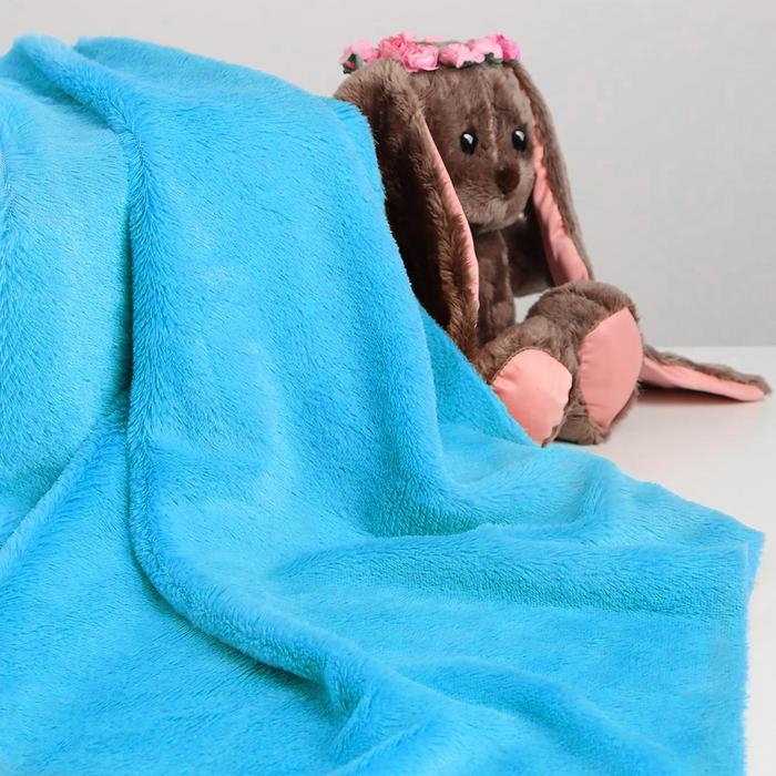 Лоскут для рукоделия, 50 &times; 50 cм, мех, цвет голубой