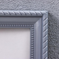 Фоторамка пластик L-1 21х30 см серебр. мет. (пластиковый экран)