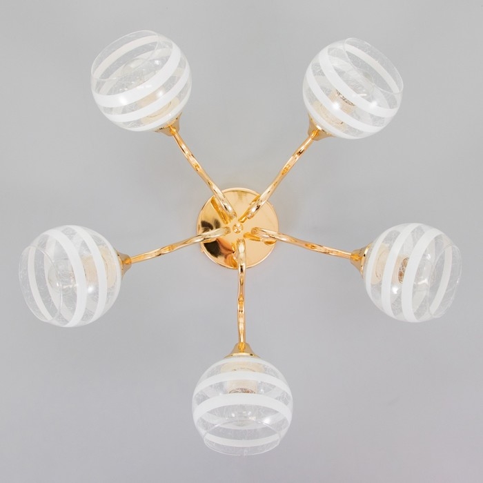 Люстра ГАЛЛОП "Луиза" 5х60Вт Е27 золото