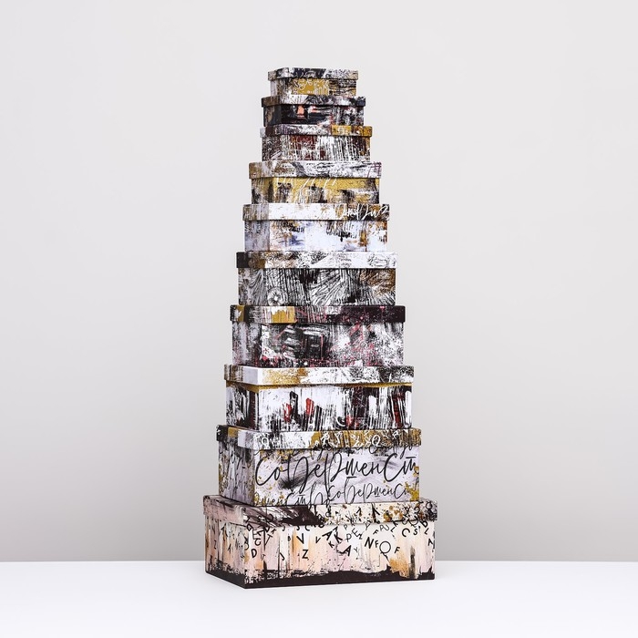 Набор коробок 10 в 1 Набор коробок 10 в 1 "Матрица", 32,5 х 20 х 12,5- 12 х 7 х 4 см