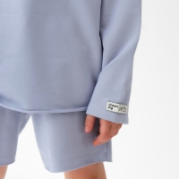 Футболка детская с дл.рукавом  KAFTAN, р. 34 (122-128 см),серый