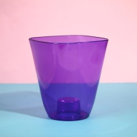 Горшок для орхидей, 2,5 л, 16,4 × 18,5 см, пластик, прозрачно-фиолетовый Горшок для орхидей, 2,5 л, 16,4 × 18,5 см, пластик, прозрачно-фиолетовый