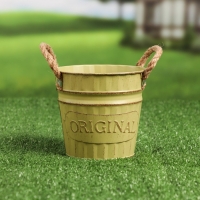 Кашпо "Ведерко оригинальное" МИКС, 13х13х12см Кашпо "Ведерко оригинальное" МИКС, 13х13х12см