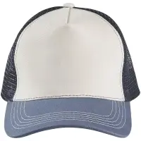 Бейсболка Blink, молочно-белая с синим (деним) Бейсболка Blink, молочно-белая с синим (деним)