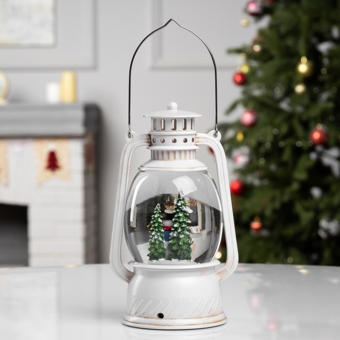 Фигура светодиодная &laquo;Снеговик&raquo;, 20.8х11.9х9.7 см, музыка, батарейки ААх3 (не в комплекте), USB, свечение тёплое белое