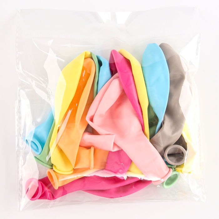 Шар латексный 12" &laquo;Макарун&raquo;, пастель, набор 15 шт., МИКС