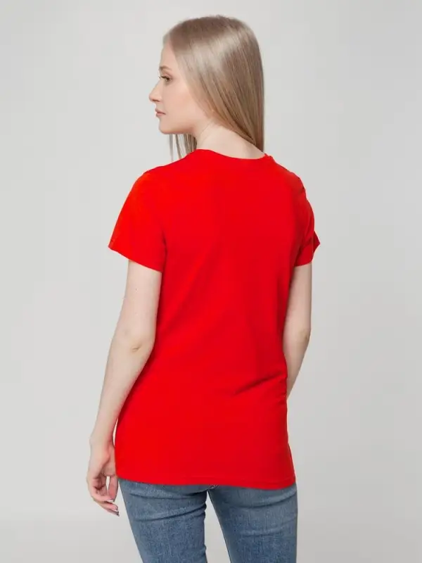 Футболка женская T-bolka Lady красная, размер S Футболка женская T-bolka Lady красная, размер S
