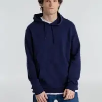 Толстовка с капюшоном унисекс Hoodie, темно-синяя, размер S