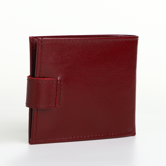 Кошелёк женский на кнопке, TEXTURA, отдел для карт, монет, цвет бордовый Кошелёк женский на кнопке, TEXTURA, отдел для карт, монет, цвет бордовый